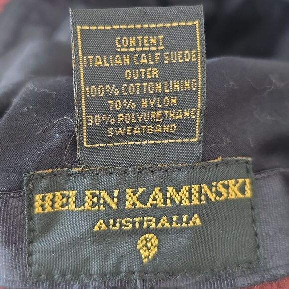 Helen Kaminski Australia | Burgundy Suede Bucket Hat
